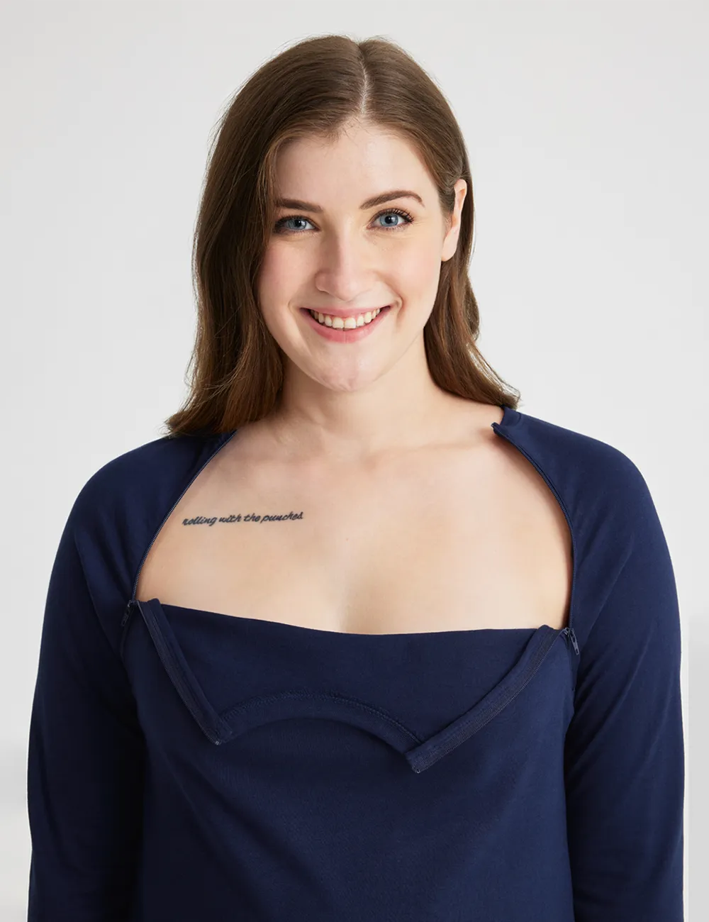 Womens Chest Port Access Shirt - Navy
