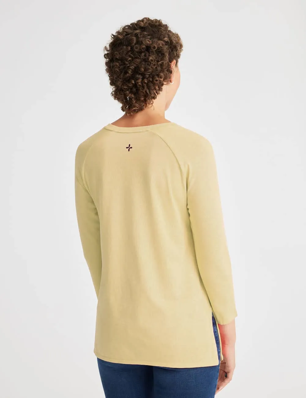 Womens Chest Port Access Shirt - Pastel Yellow