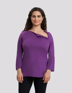 Womens Chest Port Access Shirt - Plum Purple