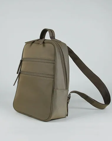 Womens Nylon Backpack Bag Light Gray Best Satchel Backpack Nylon School Rucksack for Ladies