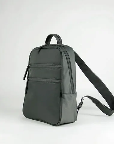 Womens Nylon Backpack Bag Light Gray Best Satchel Backpack Nylon School Rucksack for Ladies