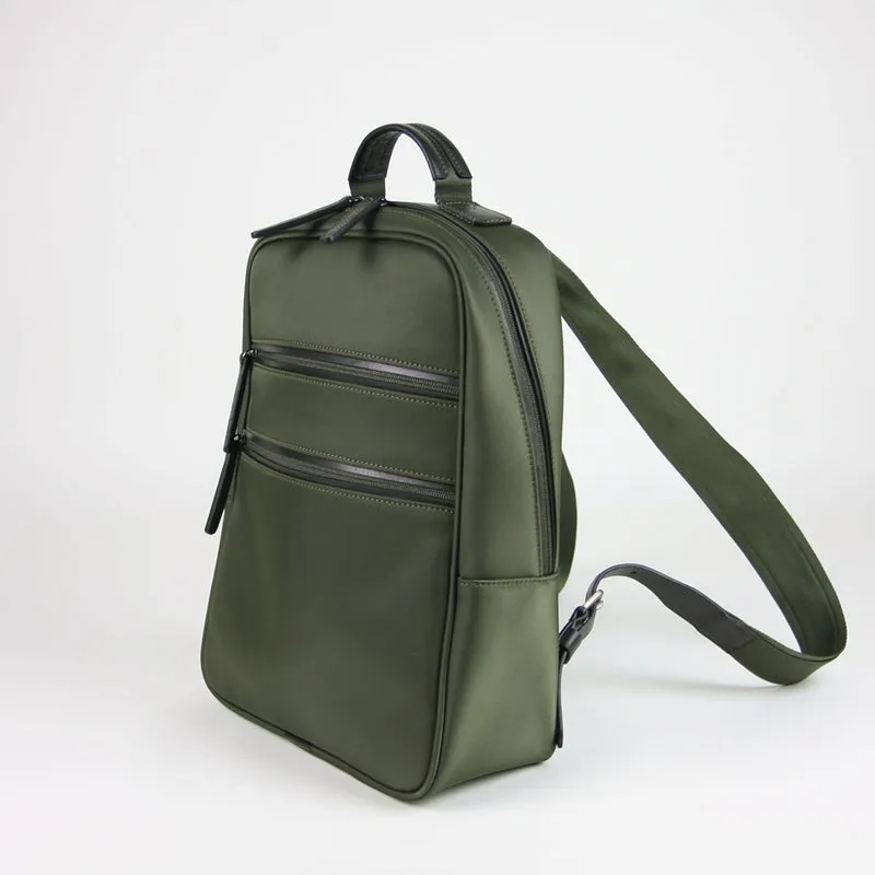 Womens Nylon Backpack Bag Light Gray Best Satchel Backpack Nylon School Rucksack for Ladies