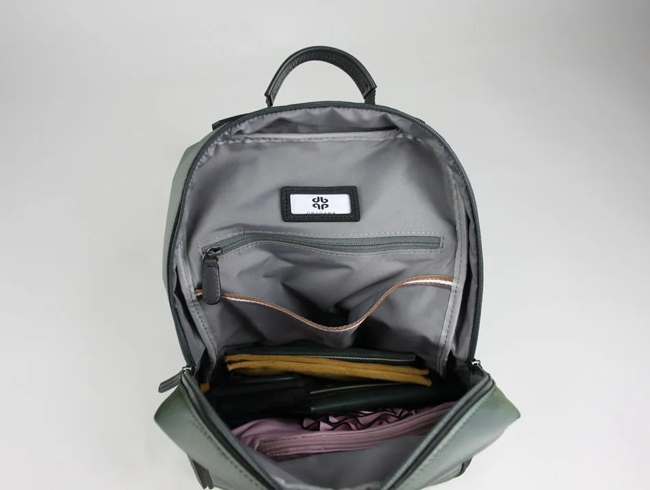 Womens Nylon Backpack Bag Light Gray Best Satchel Backpack Nylon School Rucksack for Ladies