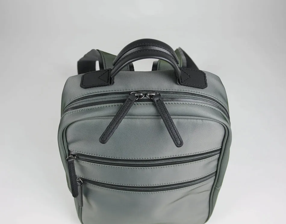 Womens Nylon Backpack Bag Light Gray Best Satchel Backpack Nylon School Rucksack for Ladies