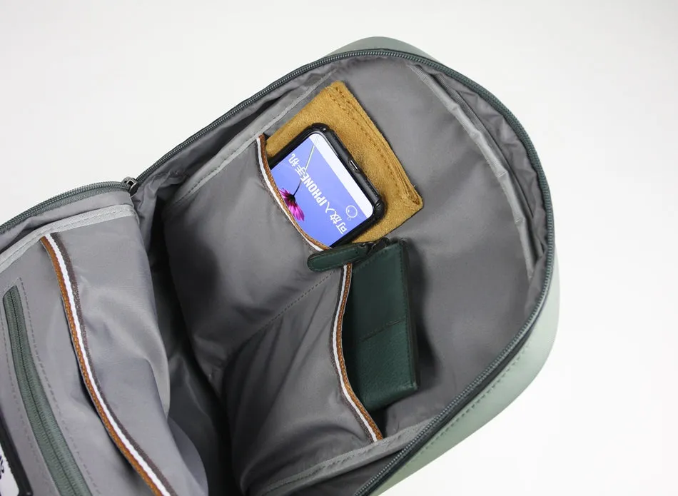 Womens Nylon Backpack Bag Light Gray Best Satchel Backpack Nylon School Rucksack for Ladies