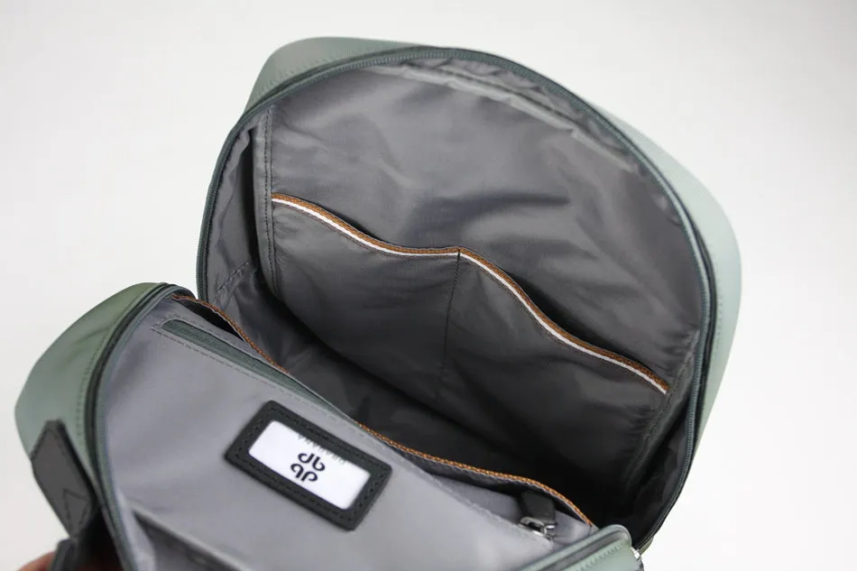 Womens Nylon Backpack Bag Light Gray Best Satchel Backpack Nylon School Rucksack for Ladies