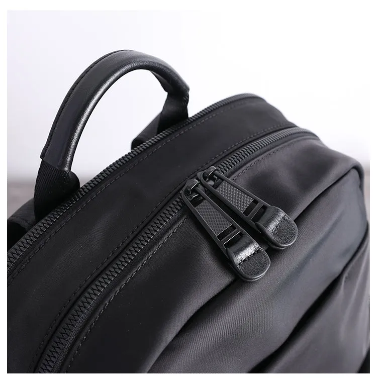 Womens Nylon Laptop Backpack Best Travel Backpack Bag Nylon Gray School Rucksack for Ladies
