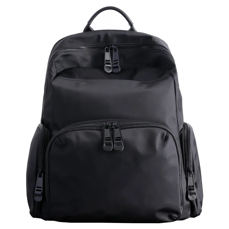 Womens Nylon Laptop Backpack Best Travel Backpack Bag Nylon Gray School Rucksack for Ladies