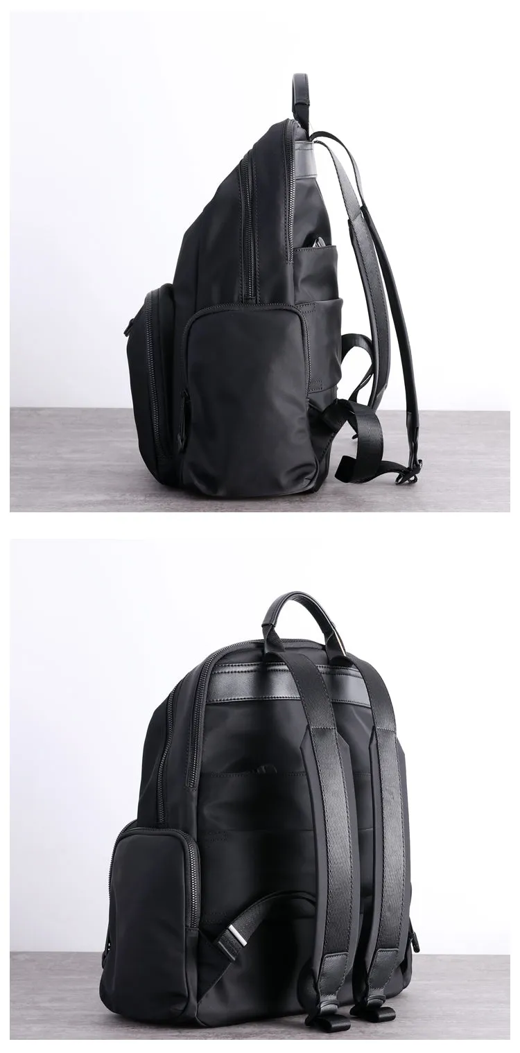 Womens Nylon Laptop Backpack Best Travel Backpack Bag Nylon Gray School Rucksack for Ladies