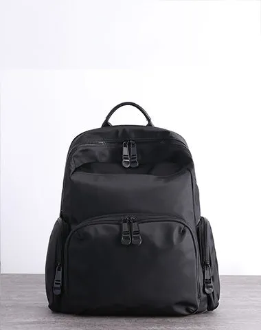 Womens Nylon Laptop Backpack Best Travel Backpack Bag Nylon Gray School Rucksack for Ladies