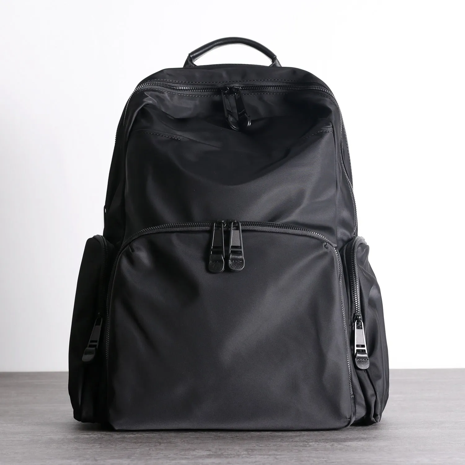 Womens Nylon Laptop Backpack Best Travel Backpack Bag Nylon Gray School Rucksack for Ladies
