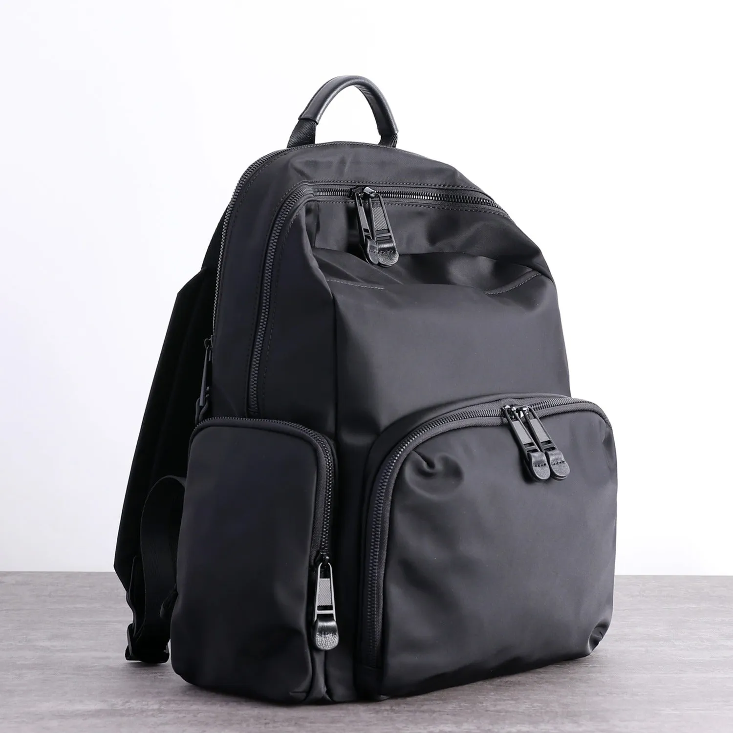 Womens Nylon Laptop Backpack Best Travel Backpack Bag Nylon Gray School Rucksack for Ladies