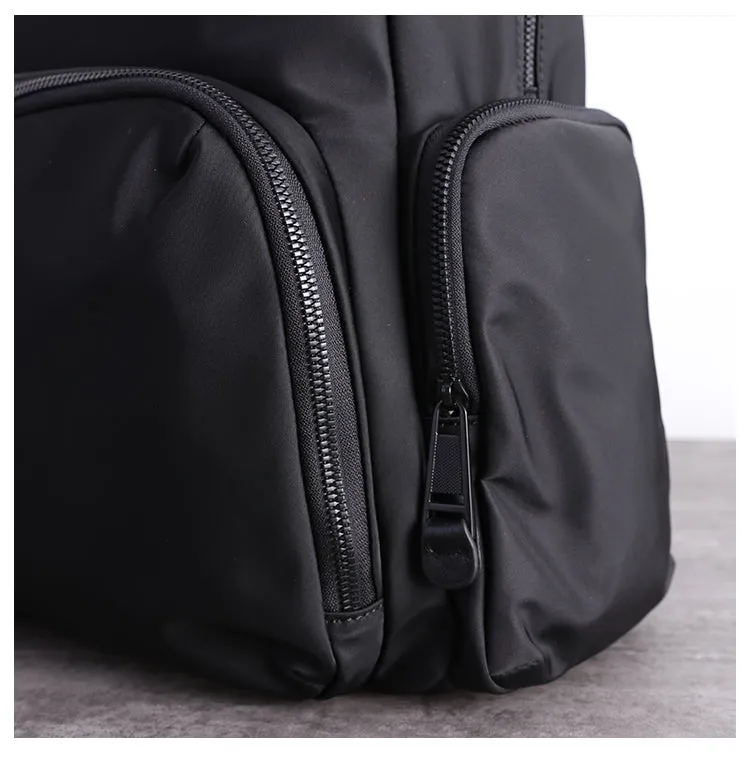 Womens Nylon Laptop Backpack Best Travel Backpack Bag Nylon Gray School Rucksack for Ladies