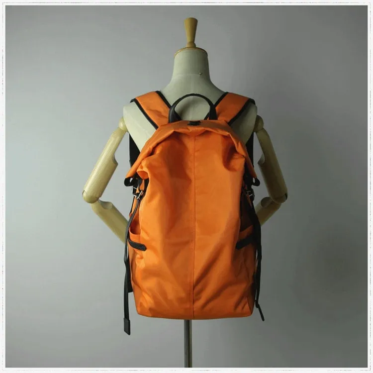 Womens Nylon Large Backpack Bag Army Green Nylon Travel Backpack School Rucksack for Ladies