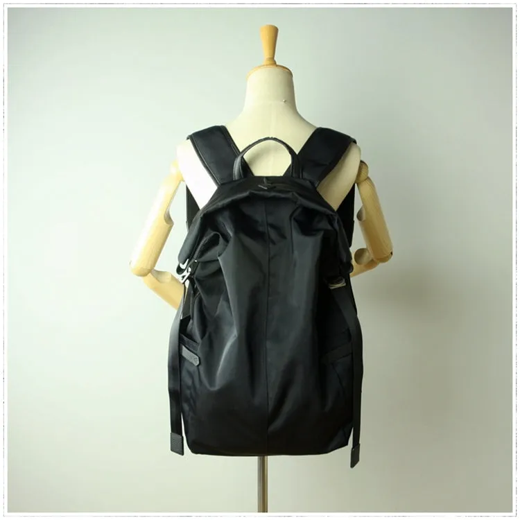 Womens Nylon Large Backpack Bag Army Green Nylon Travel Backpack School Rucksack for Ladies