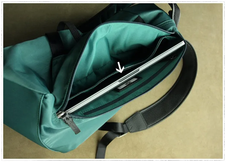 Womens Nylon Large Backpack Bag Army Green Nylon Travel Backpack School Rucksack for Ladies