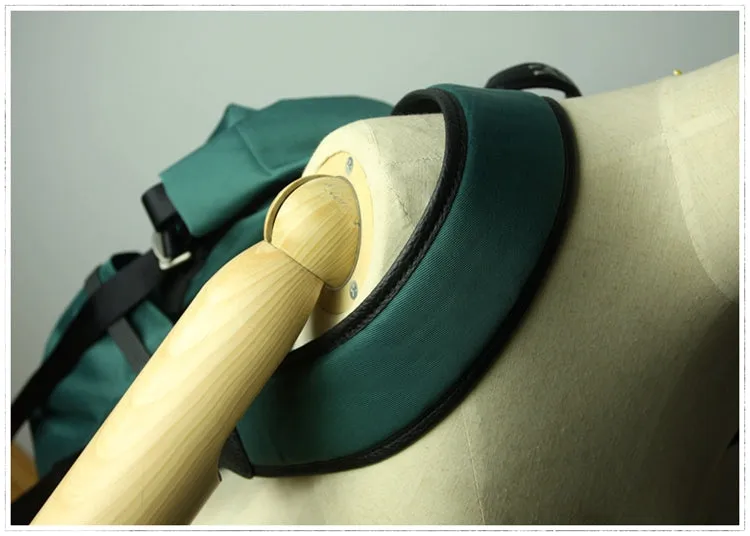 Womens Nylon Large Backpack Bag Dark Green Nylon Travel Backpack School Rucksack for Ladies