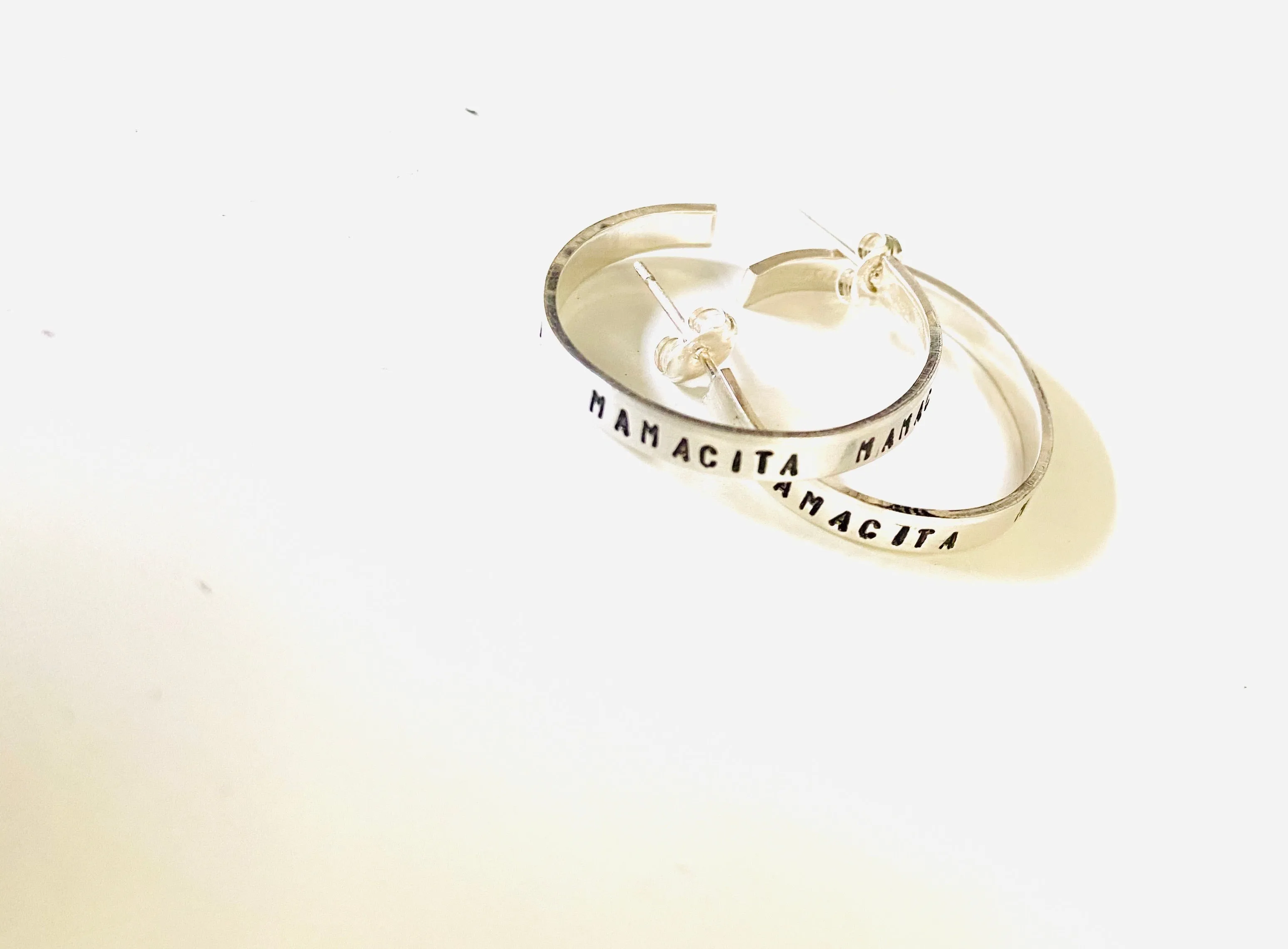 Word Hoop Earrings