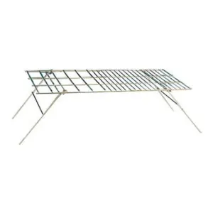 World Famous Rust-Resistant Steel Campers Campfire Cooking Grill 24 x 12 Inches
