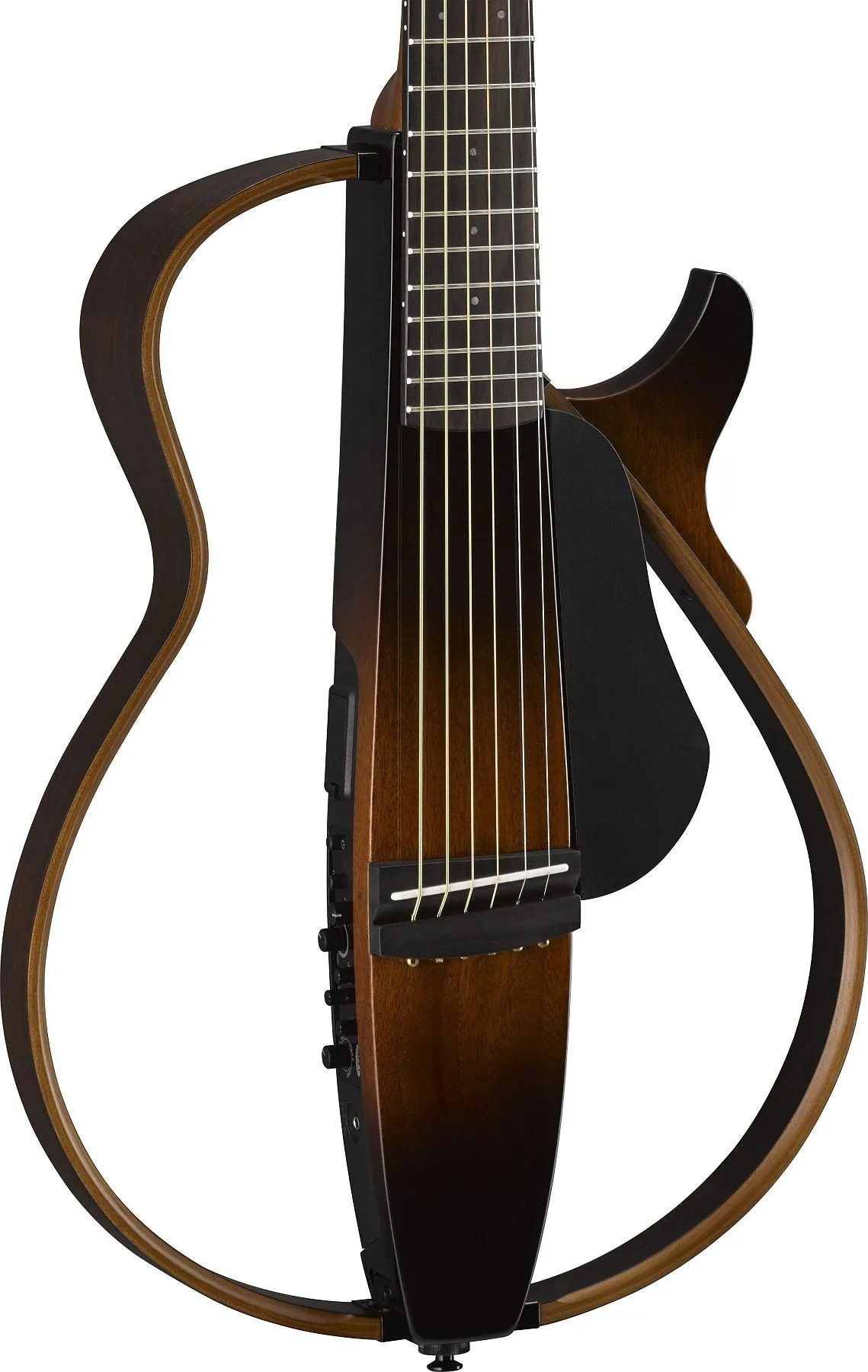 Yamaha SLG200S TBS Silent Steel 6-String RH Acoustic Electric Guitar with Gig Bag-Tobacco Brown Sunburst