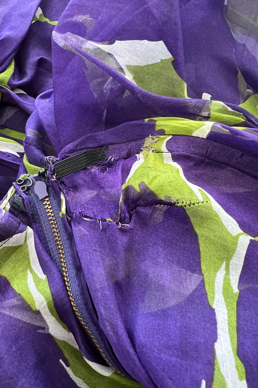 Yves Saint Laurent Spring 1984 Runway Strapless Silk Organza Dress