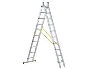 Zarges D-Rung Combination Ladder 2-Part 2 X 12 Rungs