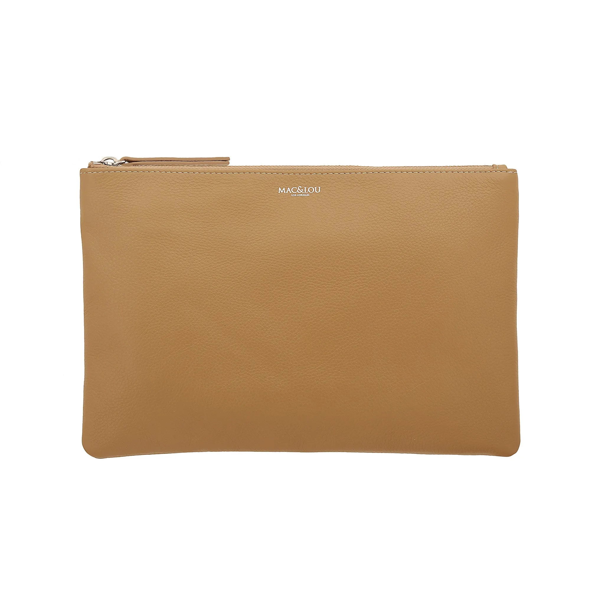 Zip Clutch Pouch Camello