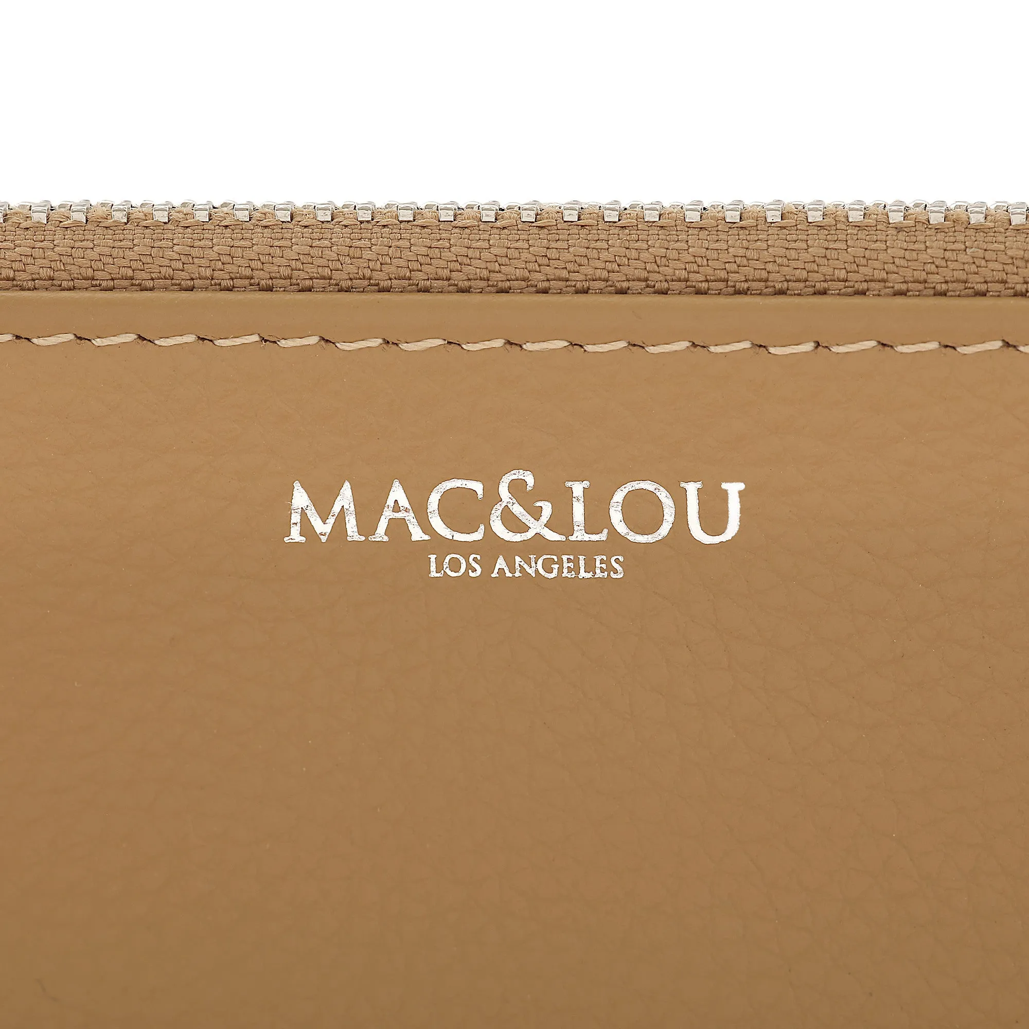 Zip Clutch Pouch Camello