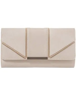 Zip Effect Clutch - Celeste