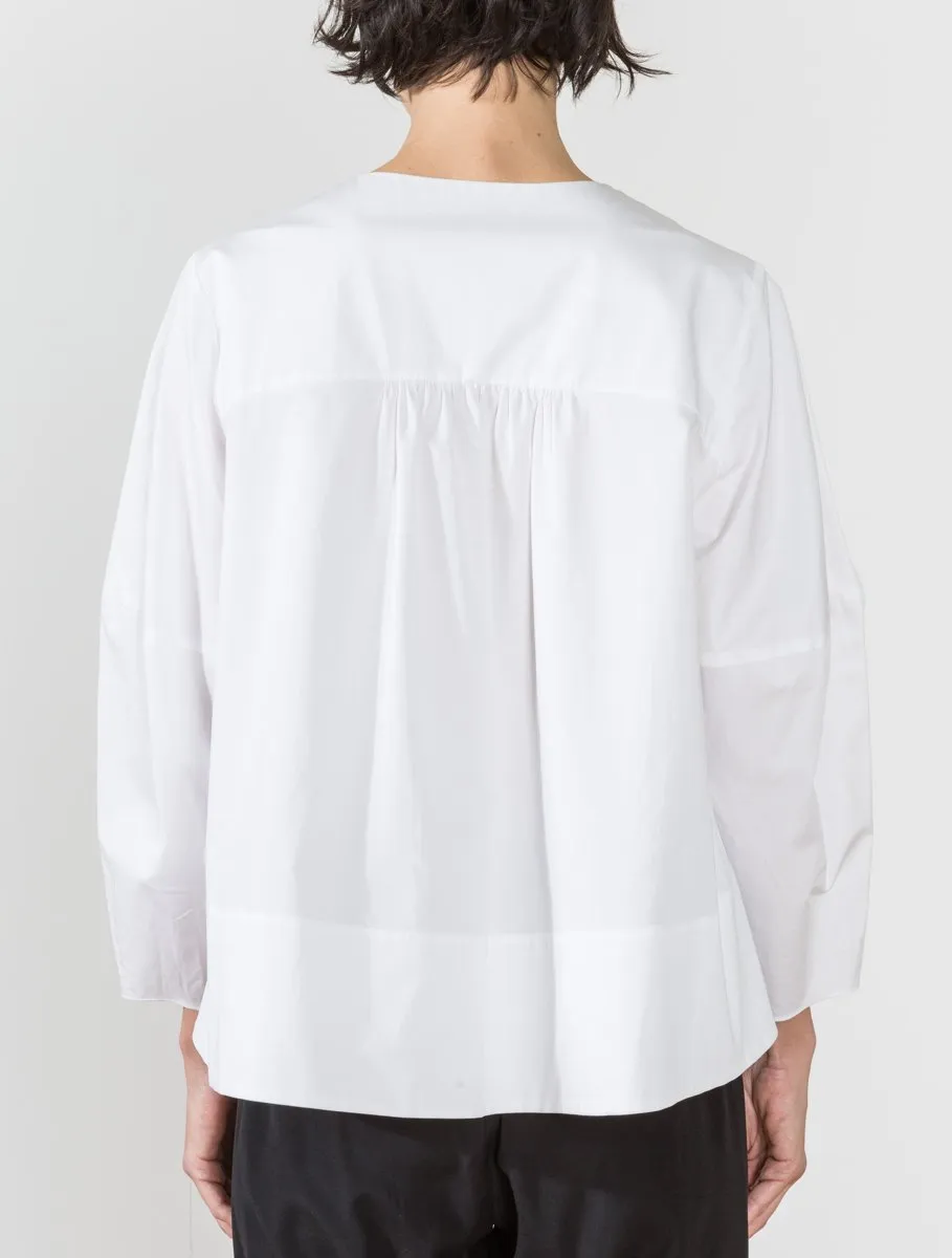 zip front top - white