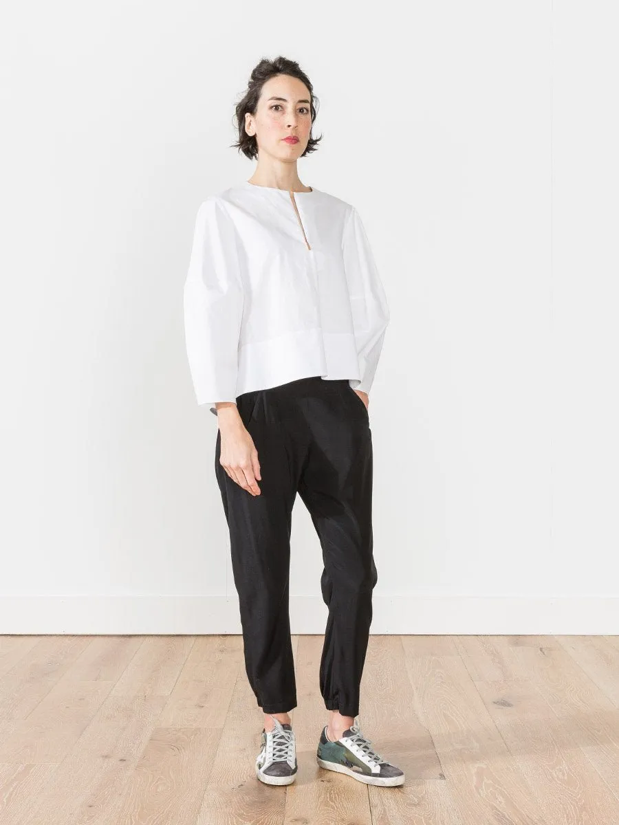 zip front top - white