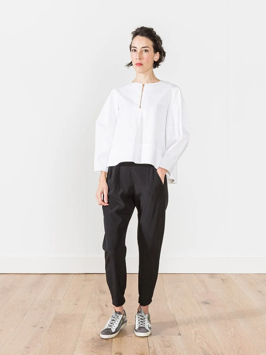 zip front top - white